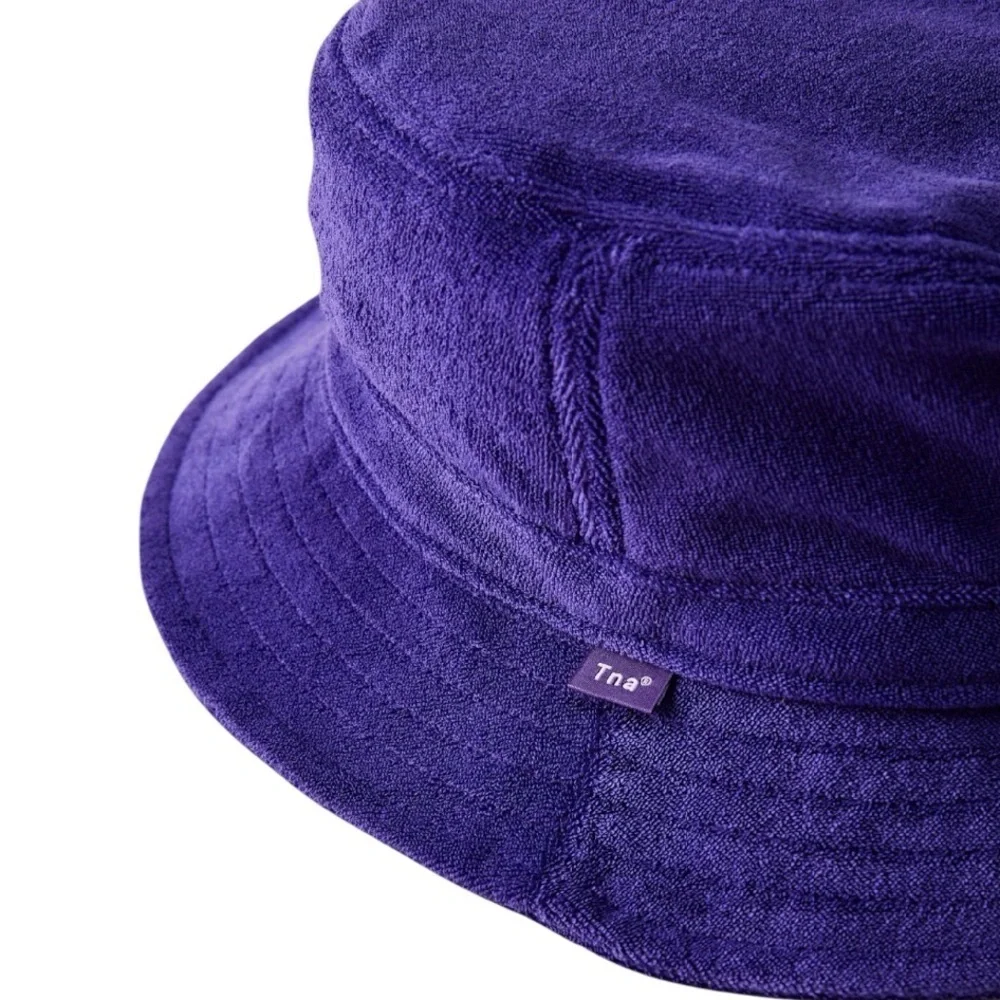 TNA Purple Terry Cloth Bucket Hat Sun Hat Size XS/S